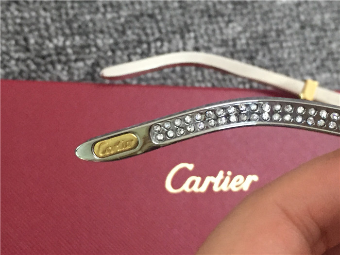 Cartier 7550178 55 22 Diamond Silver Curve Stainless Steel