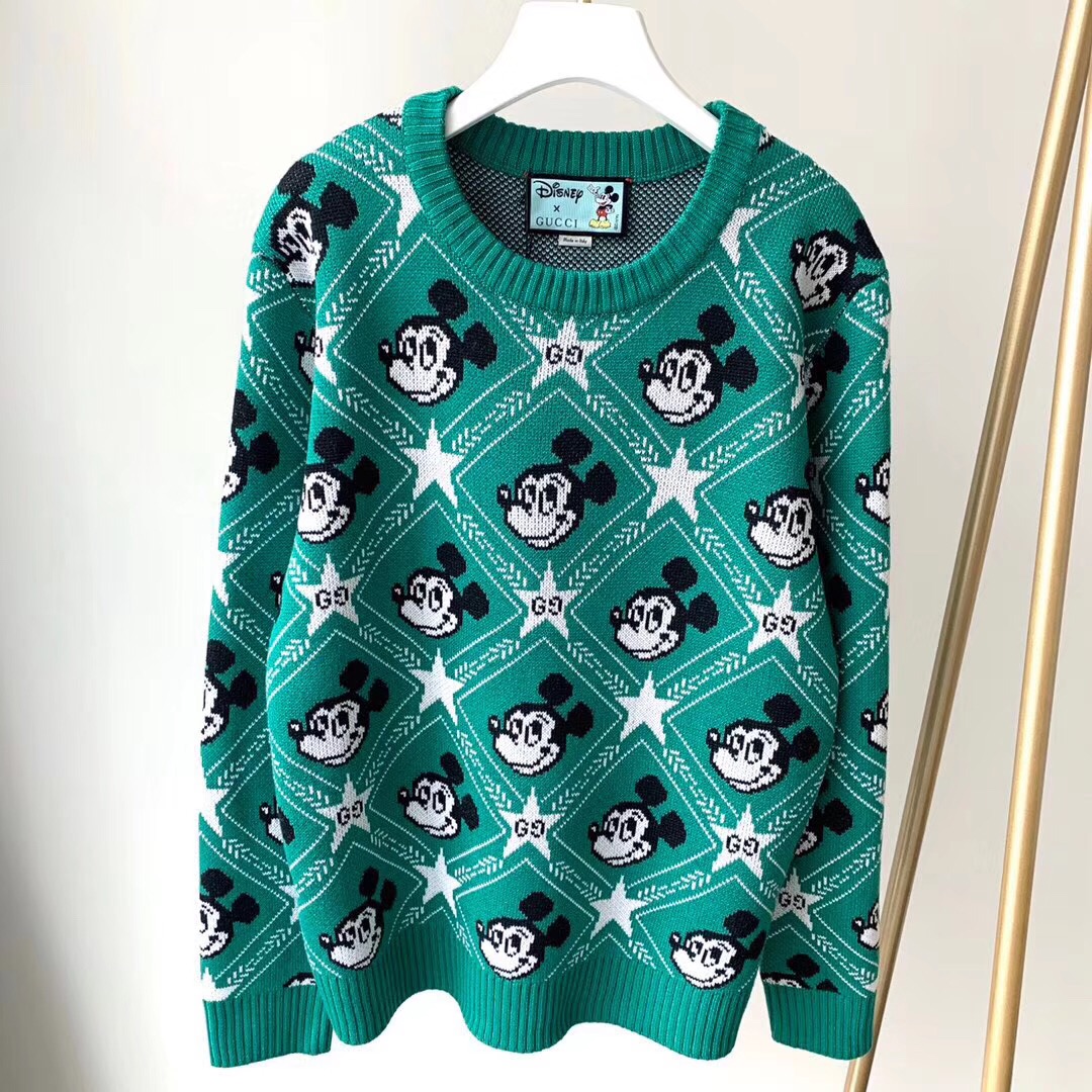 Gucci mickey sweater green sale